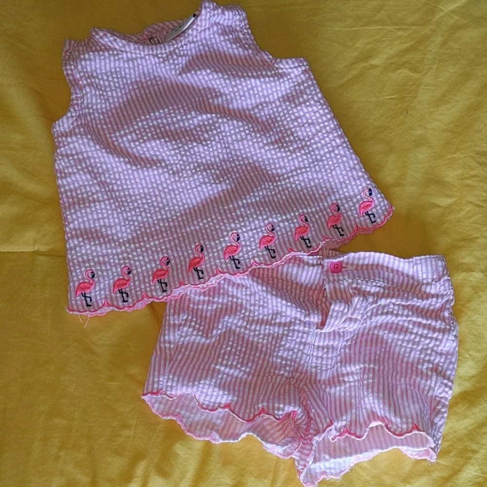 Crown & Ivy seersucker set